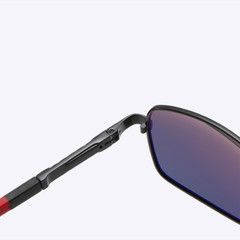 Square Polarized Metal Driving Sunglasses Men Fishing Outdoor Sports Glasses