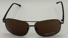 Kenneth Cole Reaction Nickeltin Mens Metal Retangle Sunglass KC1379. 10V
