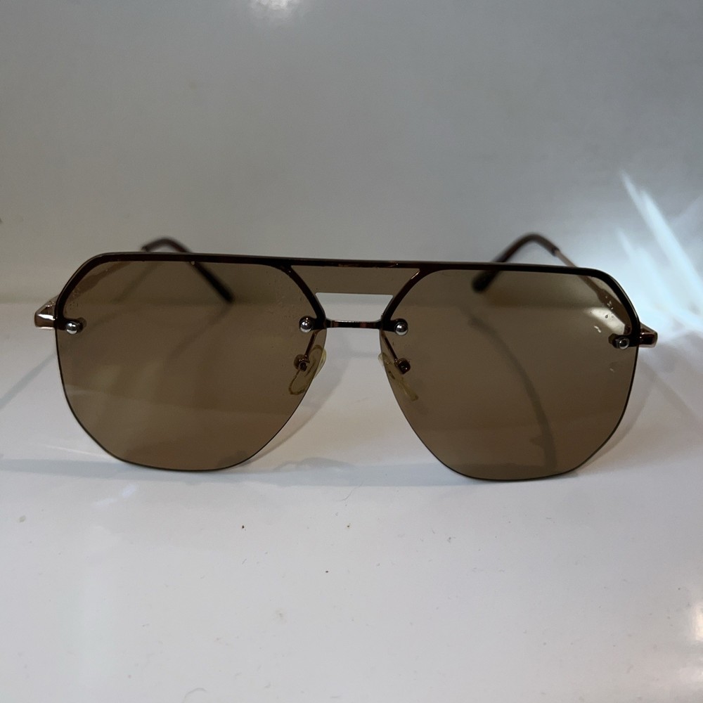Aviator Half Rim Metal sunglasses Unknown Brand 00449464