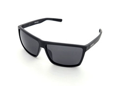Men’s XXL Wide Fit Polarized Square Sunglasses TR90 Matte Black Dark Smoke Lens