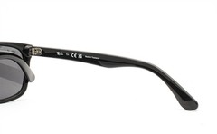 Ray-Ban Sunglasses Polished Black Gray Tinted RB 4181 601/87 with Case