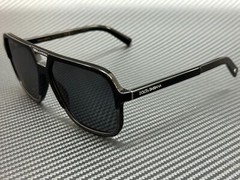 DOLCE & GABBANA DG4354 193481 Black Rectangle Square Men’s 61 mm Polarized Sungl