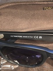 Tom Ford Kevyn TF1099 ECO 02V Matte Black Blue Lenses 52mm Sunglasses SEE DETAIL