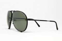 Porsche Design men’s sunglasses P8478W V656 Black w/Olive Silver Mirror Lens 69m
