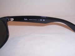 New RAY BAN Sunglasses WAYFARER 2132 901 BLACK/GREEN 58mm AUTHENTIC