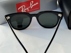 RayBan RB2168 90131 METEOR Polished Black G15 Green Sunglasses 50mm G2U