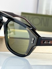 AKONI Gun Cat 3 Sunglasses 55□18-148 Black Brown Frame Made in Japan Luxury