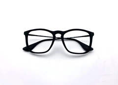 RAY-BAN RB4187 CHRIS 622/8G BLACK AUTHENTIC FULL RIM EYEGLASSES FRAMES 54-18-145
