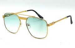 Sunglasses Men Fashion Retro Style Square Gold Frame Classic Designer Hip Hop