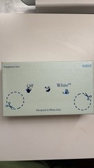 Off-White Men’s Rectangle Sunglasses Black Frame/Black Tinted Lenses w/ Box