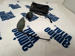 Ray-Ban RB3483 004/58 Gunmetal Black Square Polarized Sunglasses 60mm Case