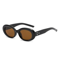 Retro Oval Sunglasses UV400 Unisex Candy Color Casual Fishing Outdoor Wear