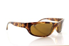 Ray Ban RB4033 642/47 60MM Polarized Genuine Predator Tortoise Wrap Sunglasses
