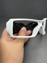 Oakley Oil Rig 2 Polished White/Black Silver Ghost Text Frame 24-058