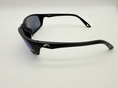 NEW Costa Del Mar BRINE II Polarized Sunglasses Matte Black / Blue Mirror 580P