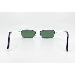 Saki Sunglasses Mens Matte Black Handmade MOD 401 Rectangle 54-18-140