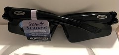 Sea Striker King Neptune Sunglasses Black Frame /Solid Grey Lenses