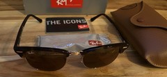 Ray-Ban RB3016 Clubmaster Havana Brown Sunglasses 51-21 145 Men