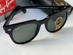 NEW Ray-Ban RB2168 901/31 METEOR Polished Black G-15 Green Sunglasses 50mm