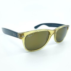 Ray-Ban RB 2132 New Wayfarer Clear Brown Polarized Sunglasses 55-18-145 Eyewear