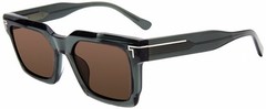 Tumi STU 511 Transparent Sage 804p Size 55 Sunglasses