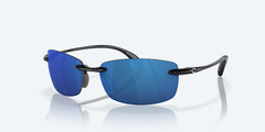 Costa Del Mar Sunglasses Ballast Shiny Black Blue Mirror 580P Plastic POLARIZED