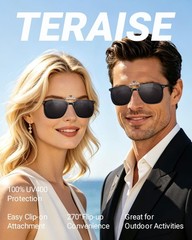 Clip On Sunglasses 60x44mm 60x49mm HD Polarized UV400 for Outdoor Driving