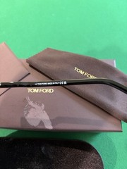 Tom Ford Sunglasses 47mm Black Square Browline Frame Smoke Lens TF1119-D 01A