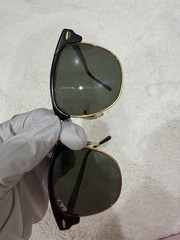 Ray-Ban RB3016 Clubmaster Polarized Sunglasses Black Gold RB3016 901/58 Italy