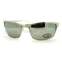 Men’s Sporty Fashion Sunglasses Classic Rectangular Metal Frame UV400