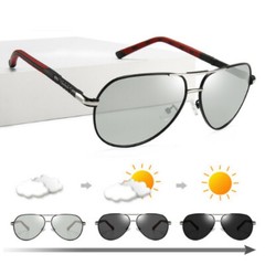 Aluminium HD Polarized Photochromic Sunglasses Pilot Men Driving Glasses Eyewear