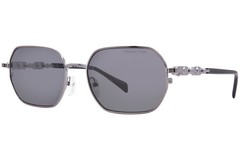 Michael Kors Saint-Martin MK1165 100287 Sunglasses Gunmetal/Dark Grey Solid 57mm