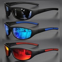 Polarized Sports Sunglasses for Men Wrap Around UV Protection Cycling Outdoor