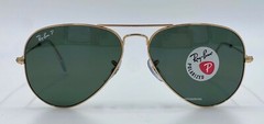 Ray Ban Aviator RB3025 001/58 Gold Frame /Green Lenses POLARIZED (55mm)