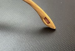 Holbrook Style Matte Black/ Wood Grain Frames Orange Polarized Lenses