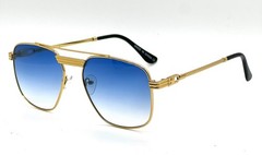 Sunglasses Men Fashion Retro Style Square Gold Frame Classic Designer Hip Hop