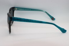 NEW HOT KISS HK08 BLACK TEAL TEMPLES AUTHENTIC DESIGNER SUNGLASSES 54-17