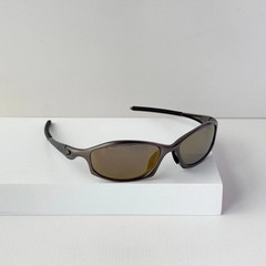 Oakley Hatchet X-Metal Sunglasses Gunmetal Frame Brown Lens Vintage Rare