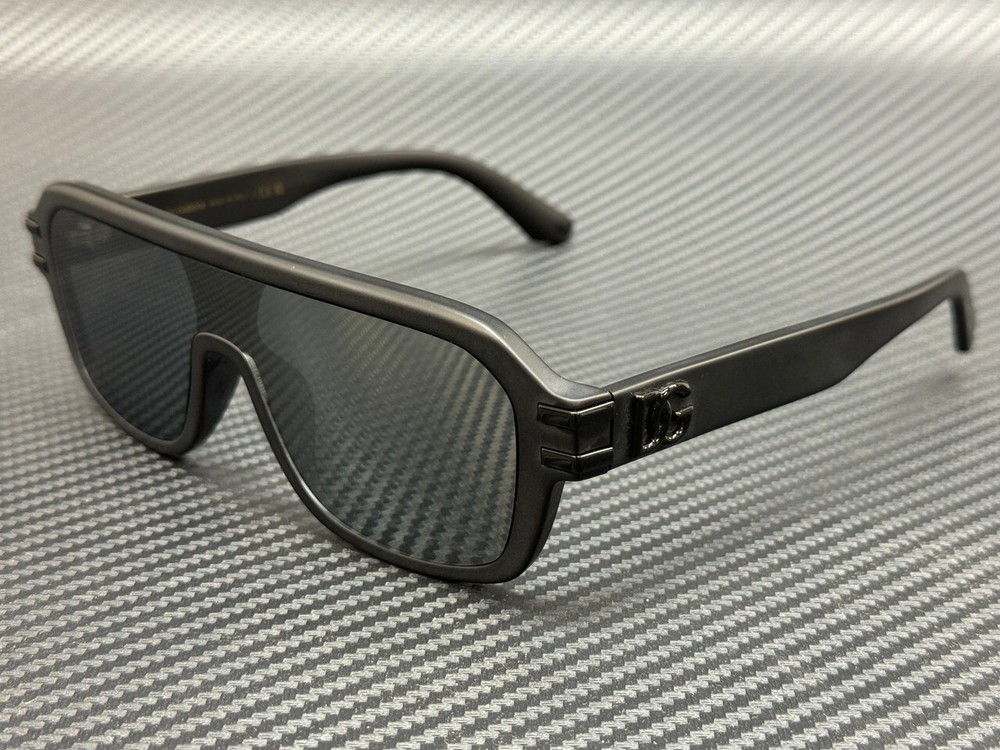DOLCE & GABBANA DG4507 25256G Matte Black Mirror Grey Men’s 65 mm Sunglasses