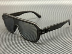 DOLCE & GABBANA DG4507 25256G Matte Black Mirror Grey Men’s 65 mm Sunglasses