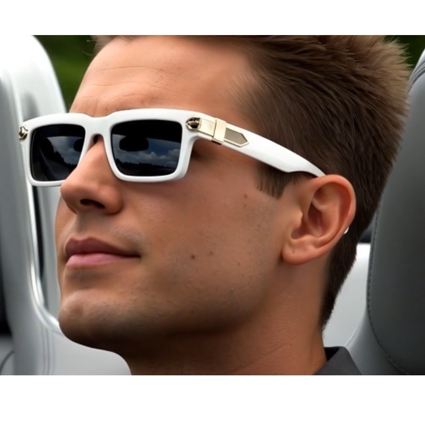 Sunglasses Designer Casual White Street Wear Trendy Sophisticated Lentes Humbes
