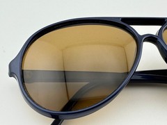 Vintage VUARNET PX 374 145 POLARIZED BROWN LENS, DARK BLUE NYLON CATS SUNGLASSES