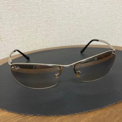 RayBan RB3186 Sunglasses Metal Frame Smoke Gradient Sports Style Rare Italy