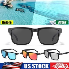 Square Polarized Sunglasses, Lightweight Frame Sun Glasses with UV Protection US