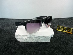 Ray-Ban RB4165 Justin Sunglasses, Black Gradient Frame, Grey Gradient Polarized