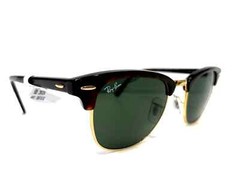 RAY BAN | CLUBMASTER MEDIUM | 3016 W0366 | 51 | TORTOISE | GOLD | GREEN