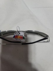 Sunglasses, made in China, has yellow/ amber color lens