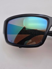 Costa Del Mar Fantail Blackout Frame 580G Polarized Green Mirror Lens Sunglasses