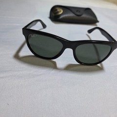 Ray-Ban Wayfarer Polarized Black Sunglasses Case RB 4184 601/9A 54 17 145 3P