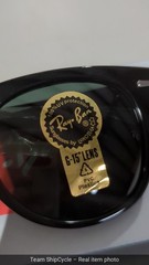RayBan RB2168 90131 METEOR Polished Black G15 Green Sunglasses 50mm G2U